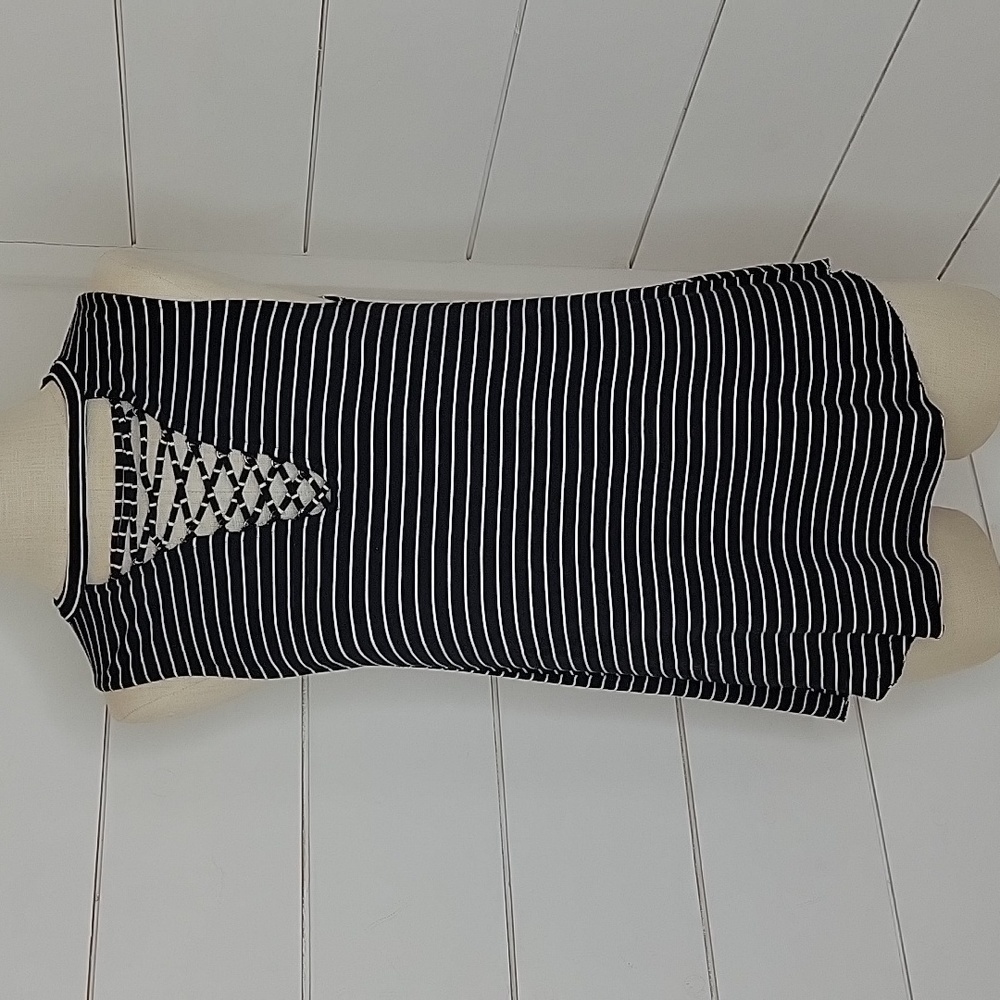 American Eagle Outfitters small soft & sexy tank black and white stripe